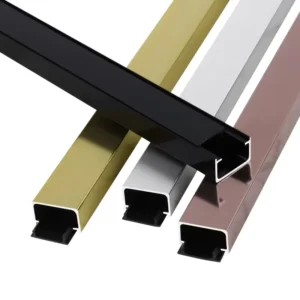 Custom Aluminum U shape Wall Panel Floor Trim Aluminum Alloy Trim U Channel With Base