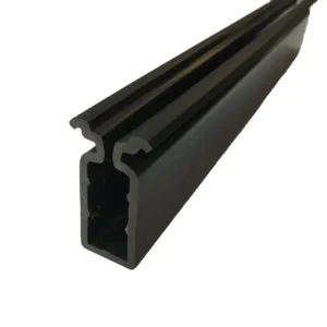 Custom Black Ppo Plastic Extrusion Profile Channel PVC ABS PMMA PC PS PE PP TPE TPU Channel Strip Cover Rigid and Soft