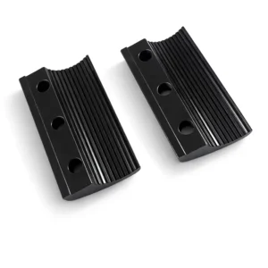 Custom CNC Machining Aluminum Wheelchair Clamp Block Black Anodized Medical Equipment Mounting Part