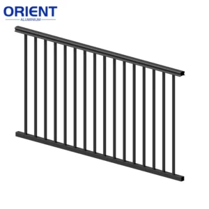 Custom Color Aluminium Handrailing Modular Aluminium Handrailing System Fast Assembly for Commercial Construction