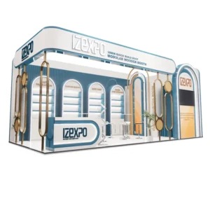 Custom Design 10x30ft Cosmetic Exhibition Booth Wooden Trade Show Booth Event Booth Display Booth Exposition
