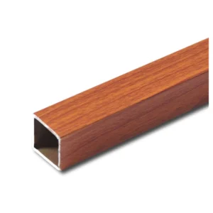 Custom Extruded Aluminum Profile Wooden Grain Frame Aluminum Profile