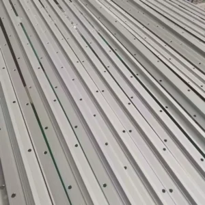Custom Fabricated Aluminum Extrusions Track Profiles With Holes for Led Strip or Not