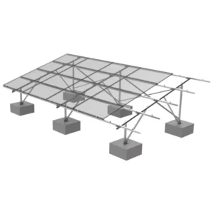 Custom Ground Solar Mounting Structure Aluminum Steel Solar Panel Bracket System