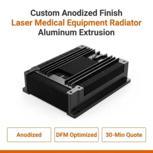 Custom High Precision Anodized Custom Laser Medical Equipment Radiator Aluminum Extrusion