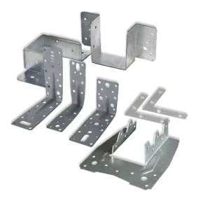 Custom High Quality Metal Stamping Polish Timber Metal Bracket Wood Connector Hardware Quality Corner Bracket