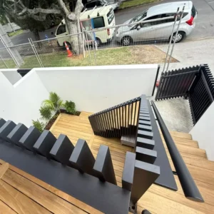 Custom Indoor Stair Handrail Railing Aluminum Luxury Aluminum Handrail Railing Design for Apartment Home