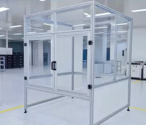 Custom Industrial Robot Protective Fence Aluminum Extrusion Profile Frame 6063-T5 Silver Black Anodized Safety Enclosure 4040