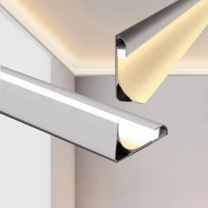 Custom LED Aluminium Profile Top Ceiling Light Corner Rustproof Aluminum Profile