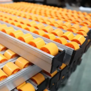 Custom Length Cartons Conveying Galvanized Steel Aluminum Flow Roller Track Pipe Rack Conveyor System Rail