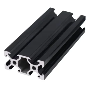 Custom Length Matte Black Anodized 6063 T slot Aluminum Profile Anti Corrosion Extruded Aluminum Rail for Traffic Sign