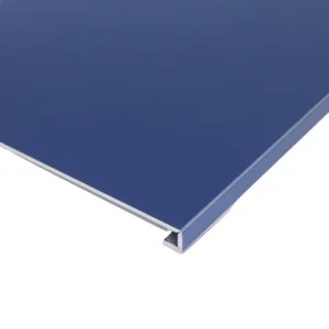 Custom Medium Blue Brushed Anodized Aluminum Plate 5005 5052 0.21mm-3mm for Curtain Wall Facade and Decorative Wall Panel