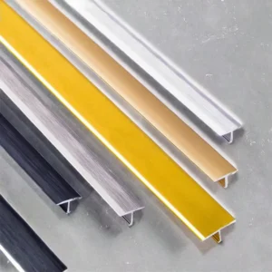 Custom Modern Style Decorative Edge Trim Corner Transition Aluminum Wall Tiles Profile Metal Exterior Wall Tile Accessories