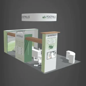 Custom Modular Aluminum Profile Booth Easy Assembly Lightweight Trade Show Display for USA Europe
