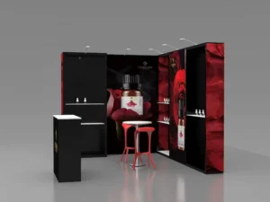 Custom Modular Trade Show Booth Display Stand for Cosmetic Makeup Exhibition