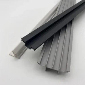 Custom Plastic Extrusions Sliding Door Track PVC Plastic Extrusion Window Profiles