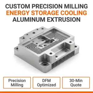 Custom Precision Milling Energy Storage System ESS Cooling Aluminum Extrusion