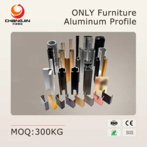 Custom Profile Fabrication CNC Machined Sandblasted Matte Furniture Component Aluminum Profile