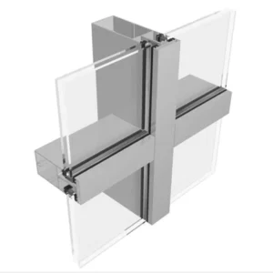 Custom Shape 6000 Series Aluminum Curtain Wall Profile with Cutting Bending Welding Services
