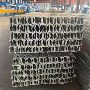 Custom Size U Shape Profile Channel Hot Dip Galvanized Steel Galvanized Steel Rails Solar Panel Frame