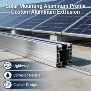 Custom Solar Panel Aluminum Frame Extruded Aluminum Profile Solar Mounting System Aluminum Profile Extrusion