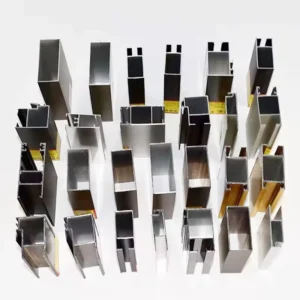 Custom Surface Treatments Aluminum Extrusion Sliding Door and Window Frame Profiles Aluminum Profile Extrusion