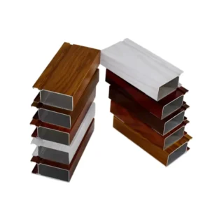 Custom Wood Grain Curtain Wall Aluminum Profile Stretch Ceiling Profile Aluminum Foshan Aluminum Window Profile