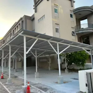 Customizable Design Carbon Steel Solar Carport Frame PV Garage Solar Mounting System for Photovoltaic PV Parking Structure