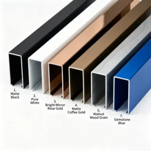Customizable Modern Aluminum Panel Ceiling Decoration U-shaped Profiles Suitable for Office Hotel Gym Mall Building Decoration