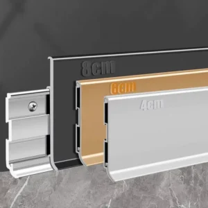 Customizable Ultra Thin and Extremely Narrow Foot Line Aluminum Alloy Buckle Home Decoration Skirting Line