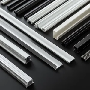Customization UPVC PE ABS Extrusion Profiles For Kitchen LED Tube Light Parts Refrigerator Window Door Frames