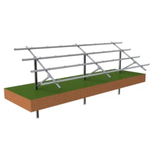 Customize Photovoltaic Solar Energy Commercial Ground Mounting Bracket Anodized Aluminium Alloy Frame 25-Year Warranty ISO