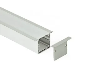 Customized 35x35mm LED Linear Light Recessed Heat Sink White Black Anodized Silver Aluminum Profile IP20 Rated Dimmable