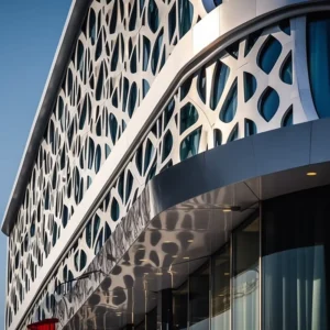 Customized 3D Curtain Wall Aluminum Panel Facade Building Exterior Cladding Aluminum Profile