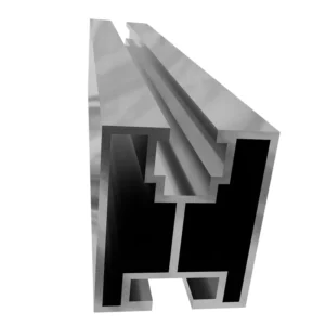 Customized 4040 Industrial Anodized Aluminum Extrusion Profile For Solar Roof Mounting System