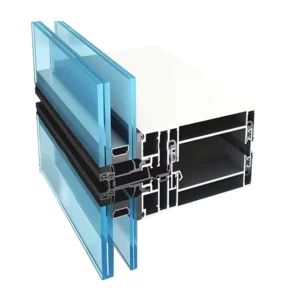 Customized 6000 Series Aluminum Extrusion Exterior Wall Curtain Profile for Decorations