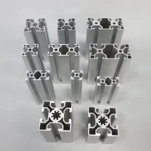 Customized 6000 Series Extruded Aluminum Profiles Black Anodizing Industrial Aluminium Frame 3030 4040 4080 Machining Services