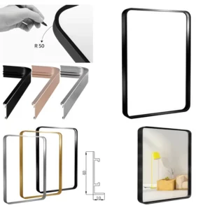 Customized 6063-T5 Aluminum Profile Home Decoration Mirror Frame Photo Frame Canvas Paintings Frame