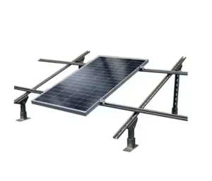 Customized Aluminum Anodized Ground Screw Bracket Solar Ground Mount Racking System Durable PV Panel Mount Brackets Wind Load
