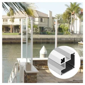Customized Aluminum Profiles for Stair Handrails Glass Balcony Guardrails and Column like Components of the Railing