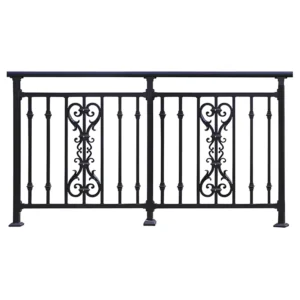 Customized Contemporary Balcony Guardrail Metal Handrail Window Balusters Water Resistant Anti Corrosion 5 Year Warranty