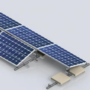 Customized East West Flat Roof Solar Mounting Panel Brackets System Anodized Surface Treatment BIPV Aluminium
