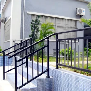 Customized Easy Installation Aluminum Alloy Railing Stair Handrail Railings for Villas Hotels Apartments Hospitals Mall
