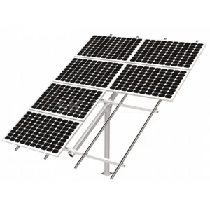 Customized Flat Roof Solar Panel Bracket Home Ground Photovoltaic Mounting System with Concrete Base for Home Solar Panels
