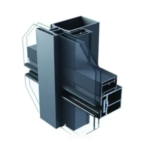 Customized Glazing Tempered Glass Panel 6063 T5 6000 Series Curtain Wall System Aluminum Profile Cutting Bending