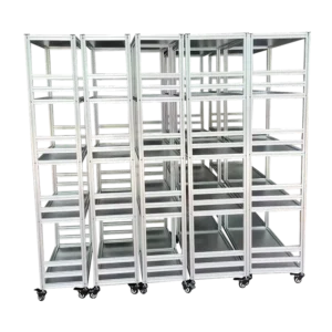 Customized Industrial Aluminum Profile Frame for Medicine Storage Racking Shelf 4080 5050 6060 T Slot Aluminum Profile