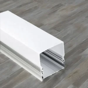 Customized LED Strip Light Aluminium Extrusion Profile Surface Mounted Square LED Channel Made From Durable Aluminum Alloy