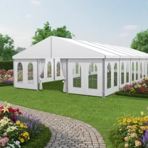 Customized Large PVC Canopy Tent Aluminum Frame 500 Person Capacity Waterproof for Church Party Hotel Outdoor Events Weddings