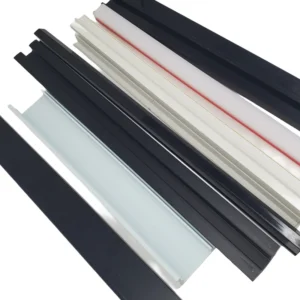 Customized Plastic Extrusion Profile UPVC Linear Window Profiles Sliding Door Frame