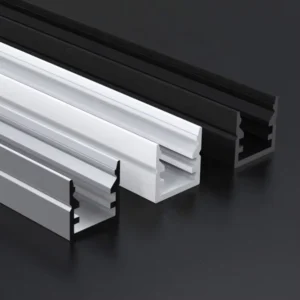 Customized U Shape Channel Strip Cover Light Bar Line Aluminum Corner LED Profile For Curtain Wall